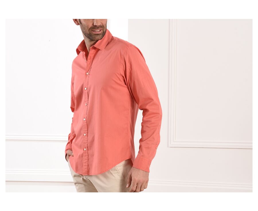 Camisas Hombre | Camisa Oxford Color Coral | Cortefiel \u003e Skywatchers Inn