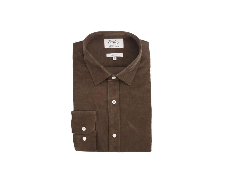Camisa De Manga Larga A Cuadros De Terciopelo Para Hombre Ot Camisa De Manga Larga A Cuadros De Terciopelo Para Hombre Ot