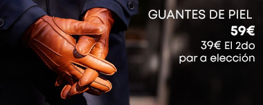 Guantes de cuero para hombre