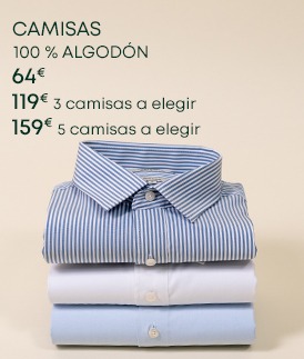 Oferta especial en camisas de hombre 100% algodón