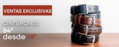 Cinturón de cuero par hombre