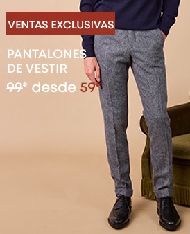 Pantalón de vestir gris para hombre en promoción.
