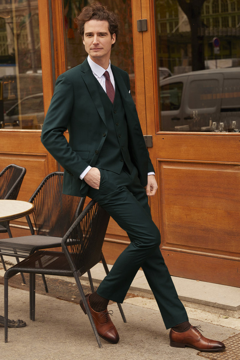 Traje Lazare Verde Botella