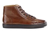 Zapatillas altas para hombre de piel Castaño oscuro patinado - HAWTHORNE