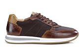 Zapatillas de hombre Chocolate y Piel  Castaña oscura patinada - NIRRANDA II