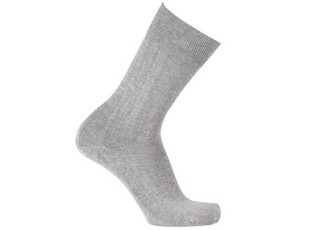 Calcetines finos de algodón para hombre Gris claro moteado