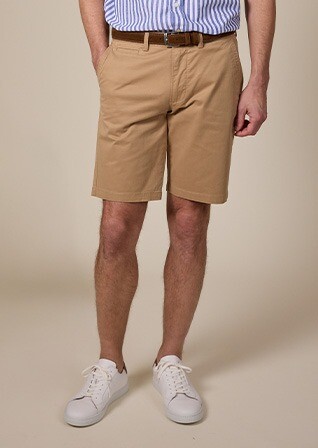 Bermuda chino hombre Camel - BARRY