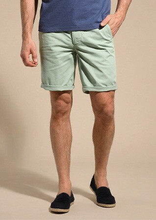 Bermuda chino para hombre Menta - BARRY