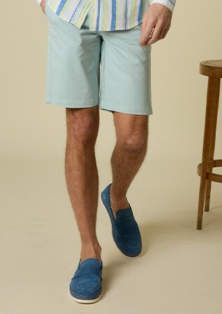 Bermuda chino hombre Eucalipto - BARRY