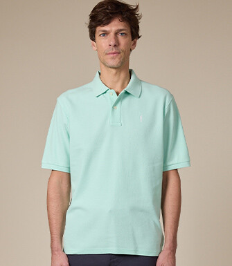 Polo para hombre Verde pálido - GARETH