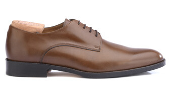 Zapatos derby de hombre Castaño con suela de cuero - PHILIP II PATIN