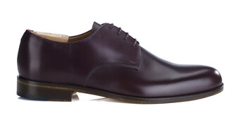 Zapatos derby burdeos para hombre con suela de cuero - DOVER