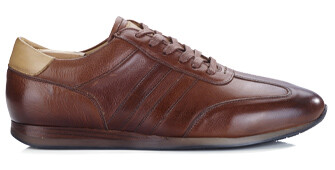 Zapatillas de piel Chocolate patinado - BOCKARA 