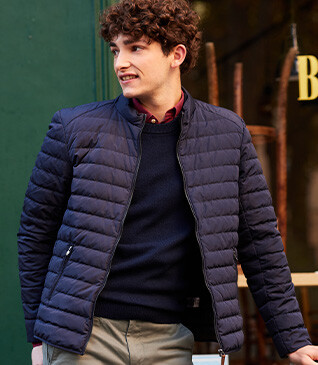 Chaqueta acolchada ligera de invierno para hombre Navy - SVEN III