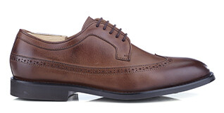 Zapatos derby para hombre con suela de goma Chocolate patinado - BESFORD GOMME CITY