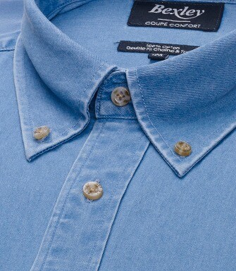 Camisa vaquera de hombre Denim claro - CHESTON