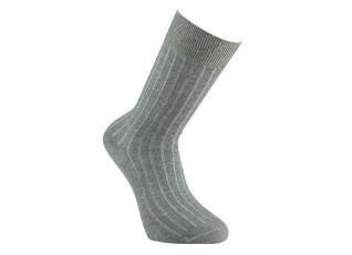 Calcetines de algodón y lino con ribete para hombre Verde Salvia