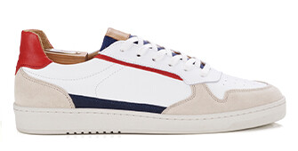 Zapatillas de hombre Azul Blanco y Rojo - KOLORA
