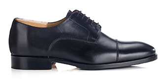 Derbies negros de hombre con suela de cuero y goma de caucho - MAYWELL PATIN