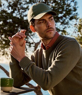 Gorra en Lino color Verde Salvia - BRADWELL II
