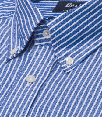 Camisa hombre rayas azul océano - HUNTER