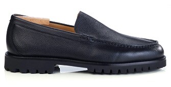 Mocasín hombre cuero graneado negro - PIERSON