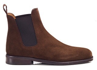 Chelsea boot hombre ante chocolate - FLAGER CLASSIC GOMME