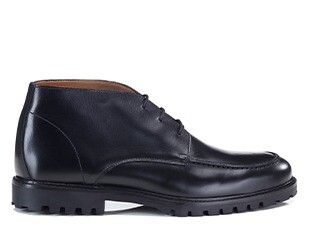 Boot hombre derby 3 ojales cuero negro - HUDFORD GOMME