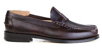 Mocasín penny loafer hombre cuero marrón - YALE