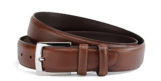Cinturón de lujo para hombre Castaño - WESTGATE SILVER