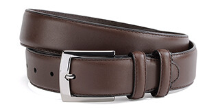 Cinturón de lujo para hombre Chocolate - WESTGATE SILVER