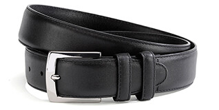 Cinturón de lujo para hombre Negro - WESTGATE SILVER