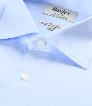 Camisa de algodón azul claro - GIORGIO