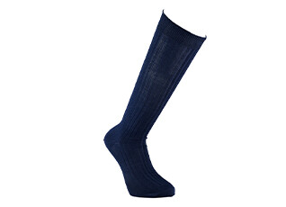 Calcetines altos Hilo de Escocia para hombre Marino