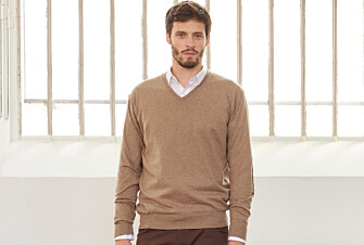 Jersey de hombre fino algodón orgánico/cachemira Topo moteado - VADIM