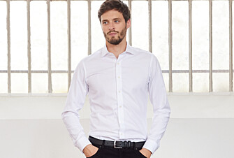 Camisa blanca Oxford lisa de doble hilo - OTTAVIO