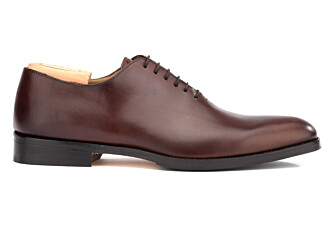 Zapatos Oxford para hombre en suela de piel Chocolate con patín - PETER PATIN