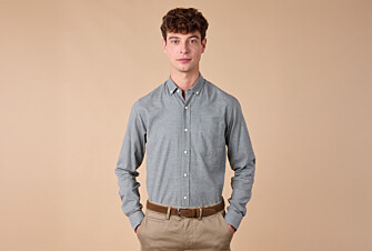 Camisa de franela Verde Tila - Bolsillo en el pecho - ALEXANDER