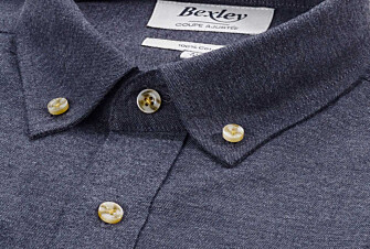 Camisa de franela Antracita Moteado - Bolsillo en el pecho - ALEXANDER