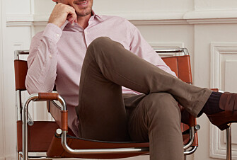 Camisa blanca con pequeños cuadros rojos - SALVATORE