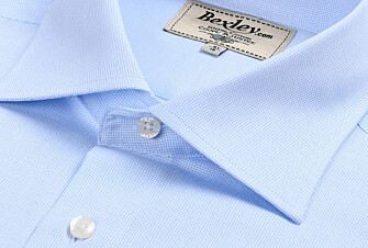 Camisa de algodón Azul claro - Cuello italiano - ANGELO
