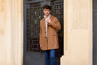 Abrigo de invierno de cachemira y lana para hombre Camel oscuro - HONORÉ II