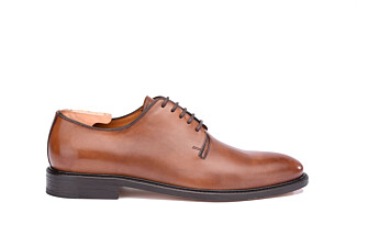 Zapato Oxford para hombre Suela de piel Castaño patinado - CHINGFORD