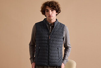 Chaqueta de plumas sin mangas para hombre Carbón - NIELS II