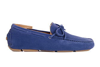 Mocasín de verano para hombre de piel Azul Océano - DELTONA