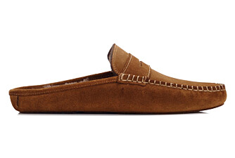 Pantuflas de hombre abiertas piel Gamuza - PANTUFLAS