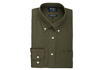 Camisa de algodón/lino - Chambray Verde oscuro - COLTEN