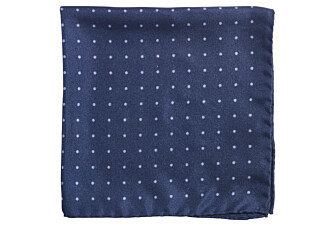 Pañuelo de Bolsillo Seda Azul marino y gris