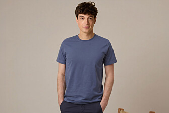 Camiseta de algodón orgánico Azul grisáceo - EDGAR III