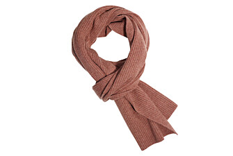Bufanda de lambswool teja jaspeado para hombre